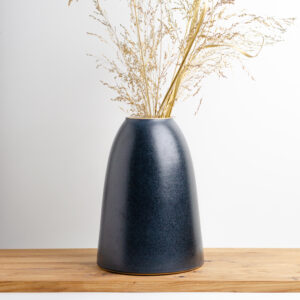 Vase glockenförmig anthrazit